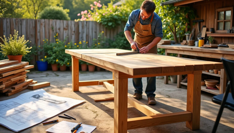 découvrez notre guide détaillé pour fabriquer vous-même une table de jardin. apprenez à choisir les matériaux, les outils nécessaires et les étapes à suivre pour créer une pièce unique qui embellira votre extérieur. idéal pour les bricoleurs de tous niveaux!