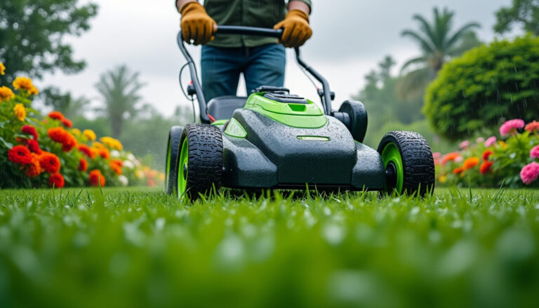 découvrez des conseils pratiques pour tondre une pelouse humide en toute sécurité avec une tondeuse électrique. apprenez les meilleures techniques pour entretenir votre jardin tout en préservant votre matériel et votre pelouse dans des conditions difficiles.
