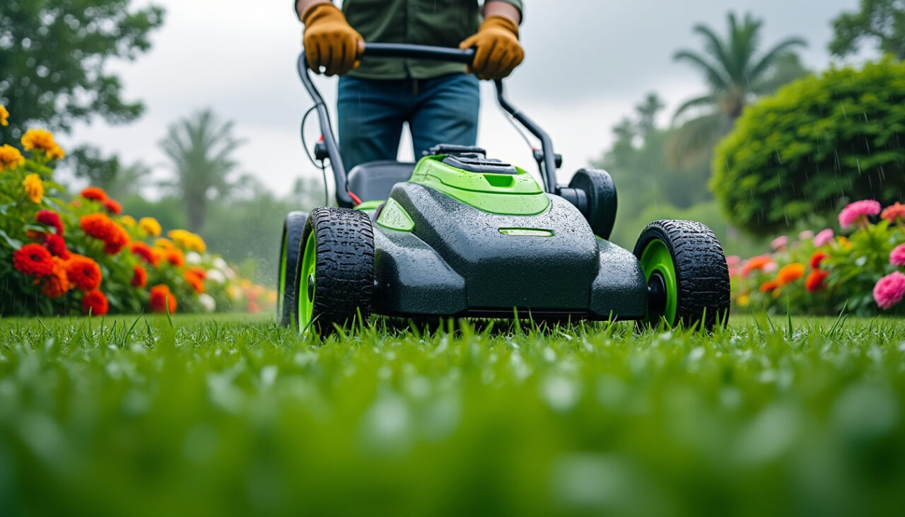 découvrez des conseils pratiques pour tondre une pelouse humide en toute sécurité avec une tondeuse électrique. apprenez les meilleures techniques pour entretenir votre jardin tout en préservant votre matériel et votre pelouse dans des conditions difficiles.