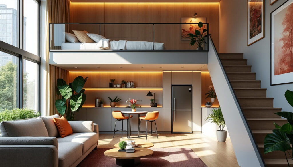 Comment optimiser l'espace d'un studio avec une mezzanine - Jardin et ...