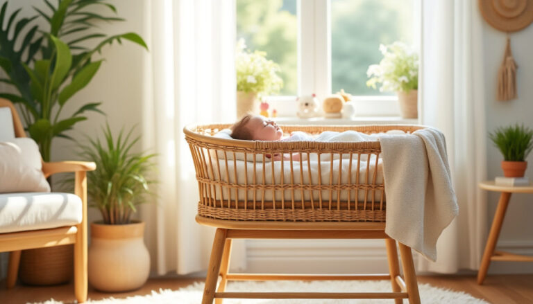 découvrez les nombreux avantages du couffin en rotin pour assurer un sommeil paisible et confortable à votre bébé. alliant design élégant et confort optimal, le couffin en rotin favorise un environnement sain pour votre petit tout en ajoutant une touche naturelle à la chambre.